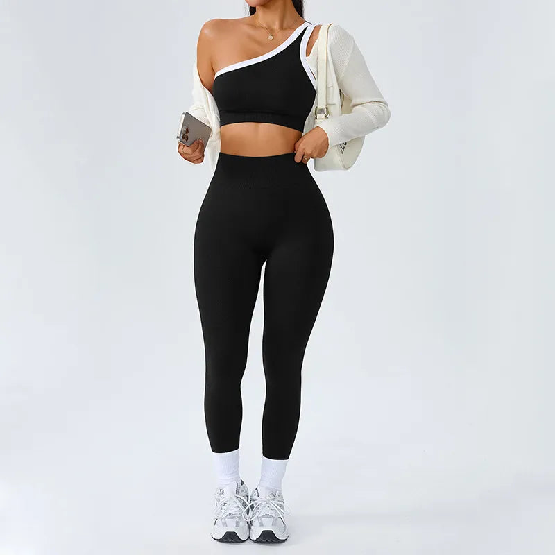 One-Shoulder Yoga Sports Bra Pants Set (Copy) (Copy) (Copy) (Copy)